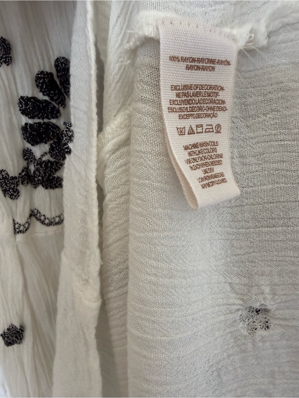 Free People Fable Midi Dress Embroidered Boho Ivory Medium - Picture 6 of 6